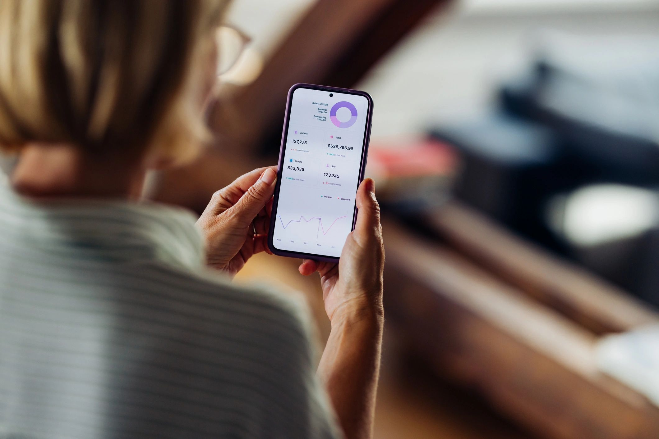 modern business software dashboard